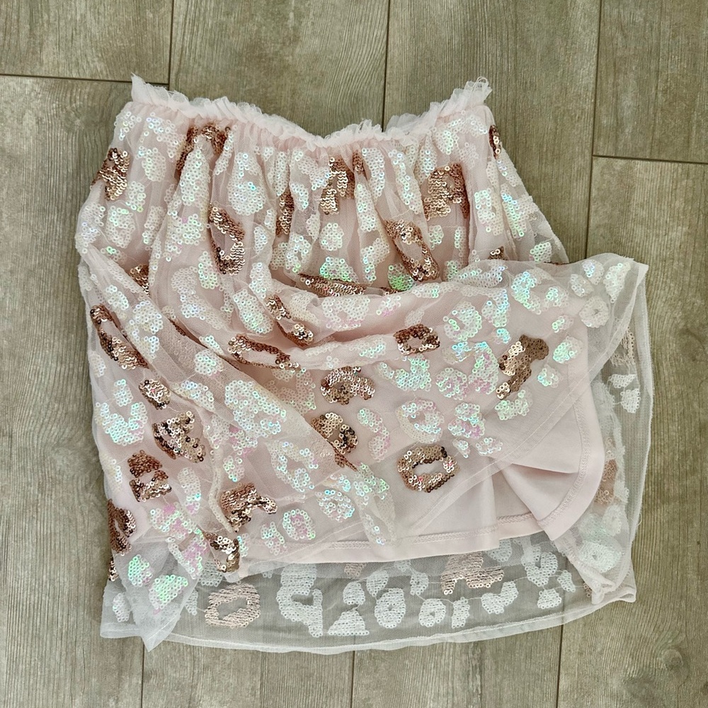 Sista B Boutique Girls Sequin Glitz Glam Skirt Size 7